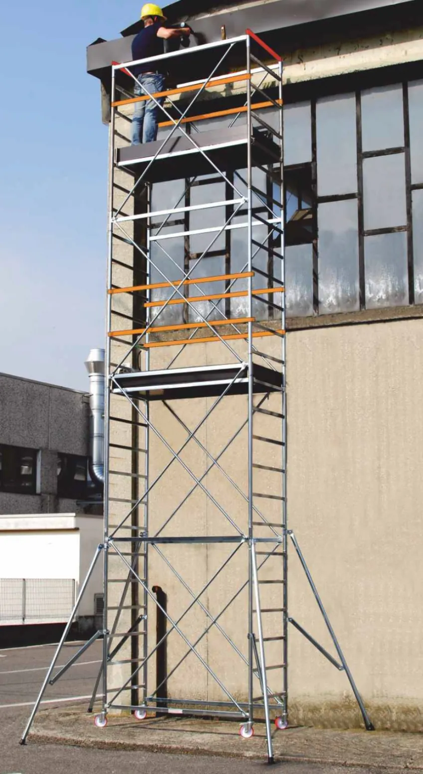 Trabattello 0,80 × 1,60 m — altezza 8 m
