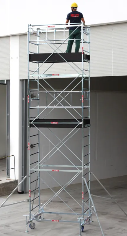 Trabattello 1,00 × 2,00 m — altezza 8,5 m
